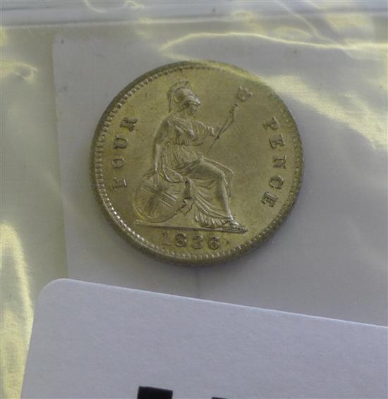 William IV 1836 groat